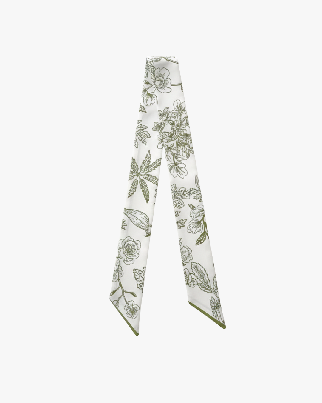 Twilly Polka Dots Floreado Verde