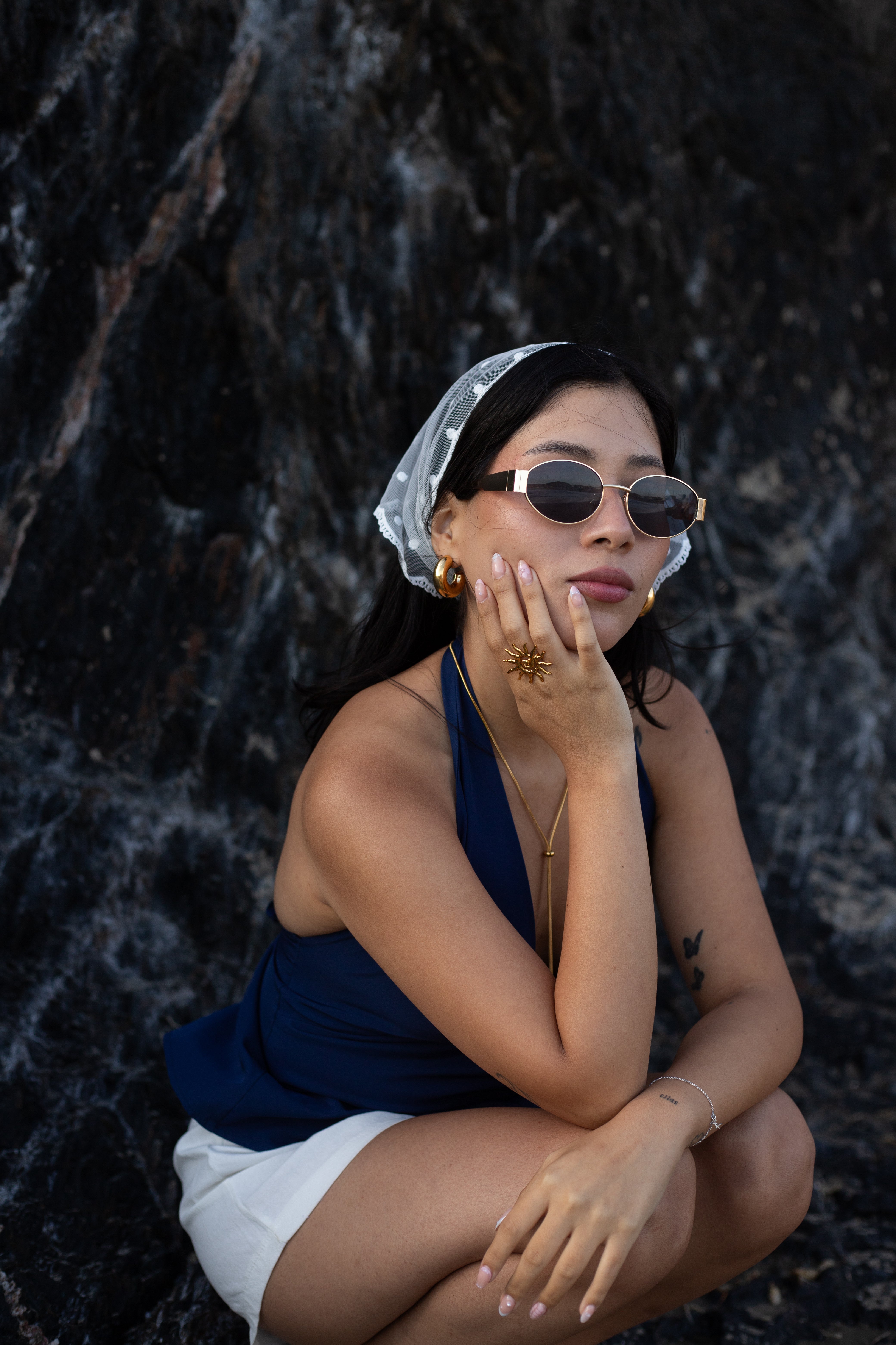 Bandana de encaje Polka Dots