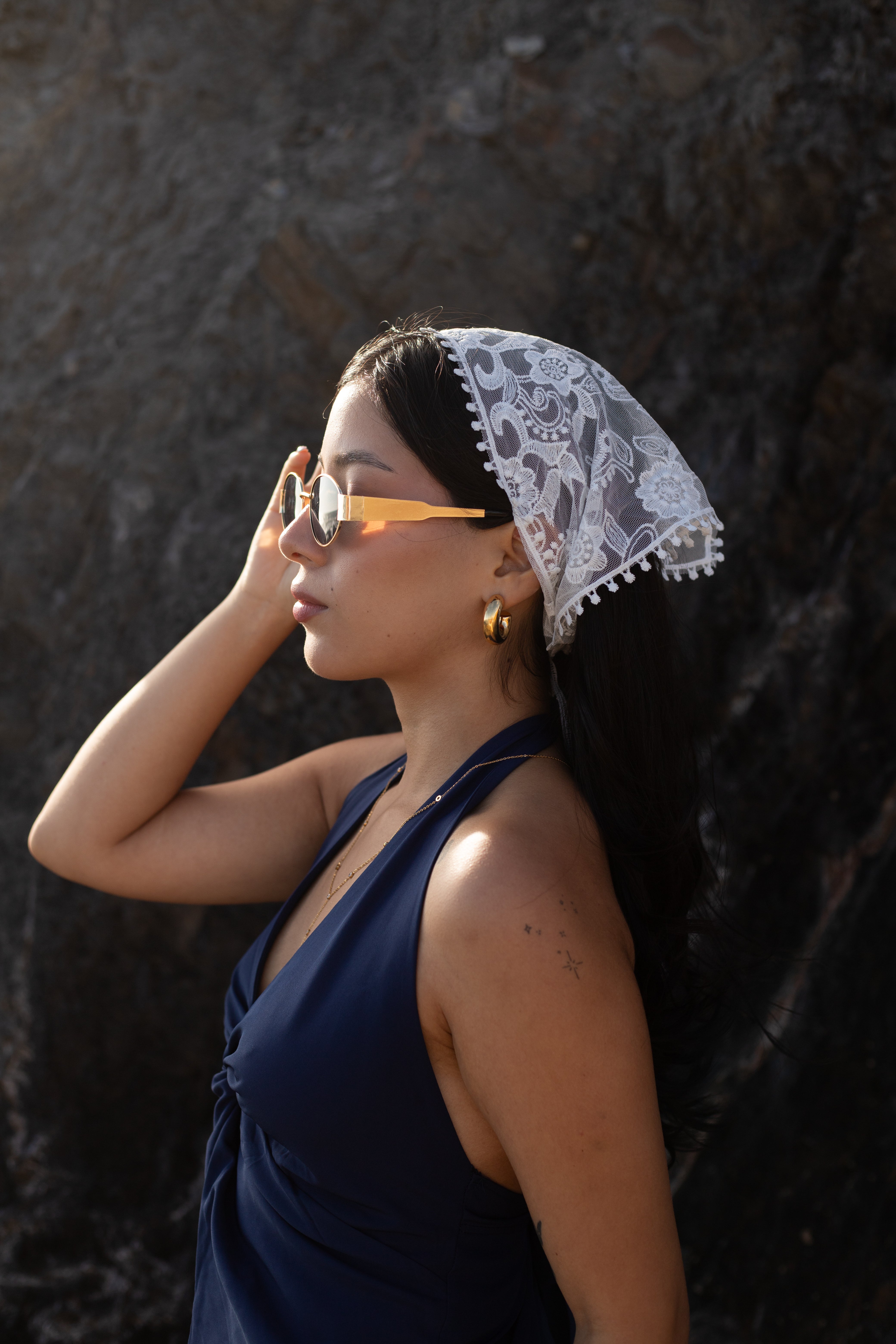 Bandana de encaje Fleur Vintage