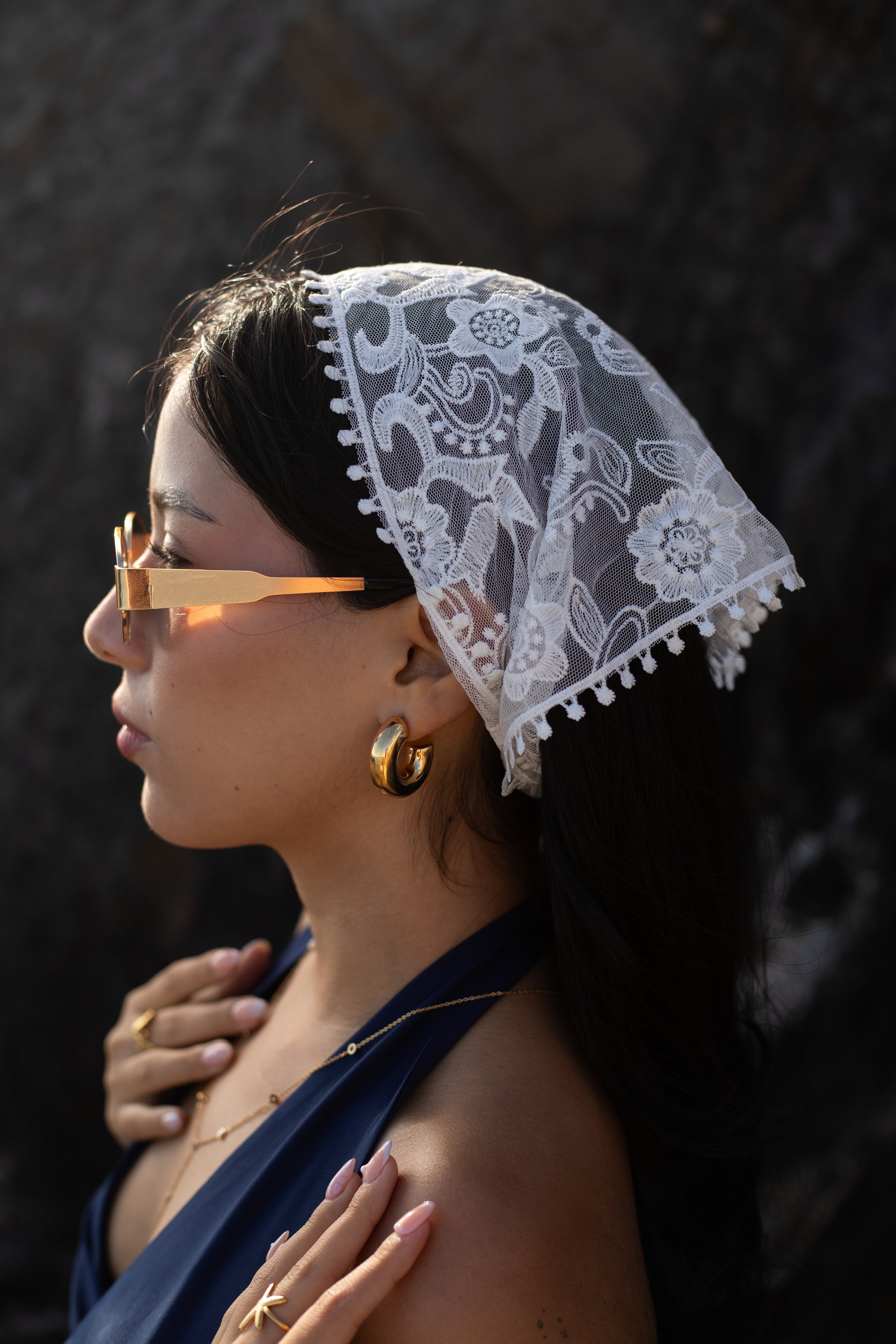 Bandana de encaje Fleur Vintage